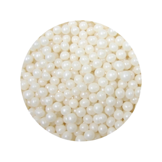 Edible Decorative Sugar 食用裝飾糖 - (2cm White Balls)