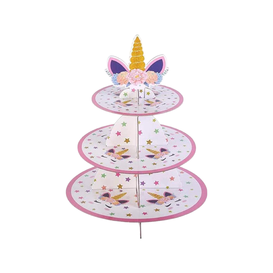 3 Tier Cardboard Cup Cake Stand 三層咭紙蛋糕架