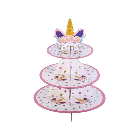 3 Tier Cardboard Cup Cake Stand 三層咭紙蛋糕架