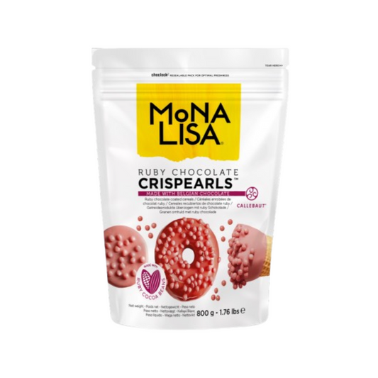“Monalisa" Chocolate Crispy Pearls - Ruby 粉紅色朱古力脆脆米