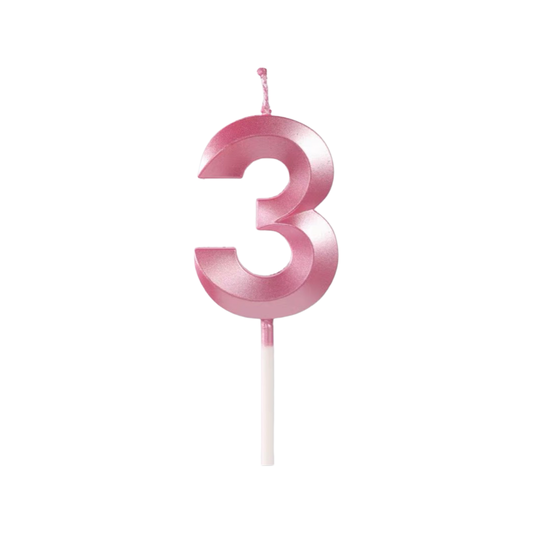 粉紅色數字蠟燭 (3)