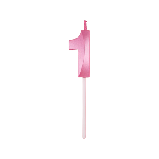 粉紅色數字蠟燭(1)